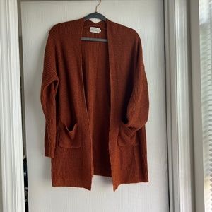 Soft Burnt Orange Cardigan